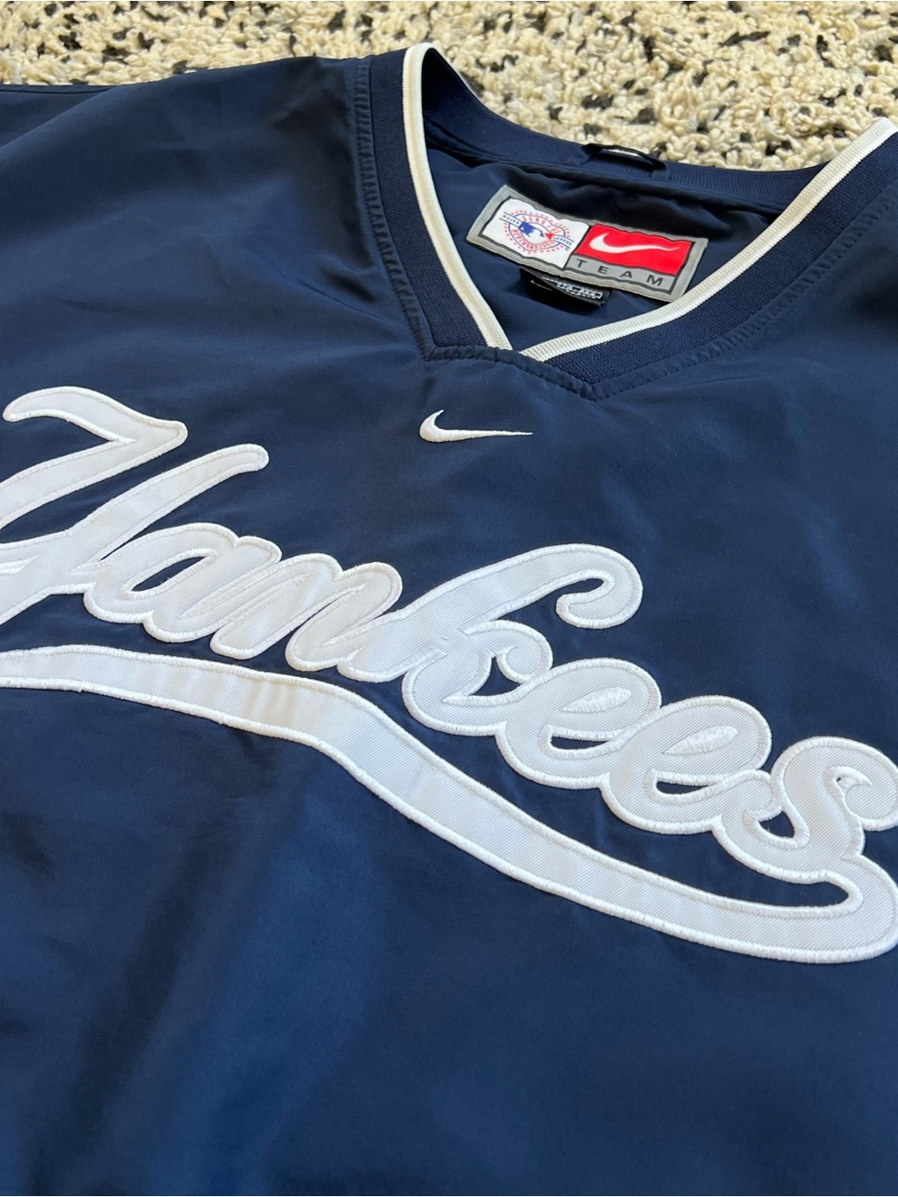 Nike Team MLB Yankees Pullover Windbreaker Warm Up Jacket Men’s Size XXL - Picture 9 of 16